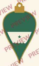 Ornament 3: Teardrop bauble (layered)