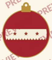 Ornament 1: Round bauble (Print Then Cut)