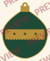 Ornament 2: Onion bauble (Print Then Cut)