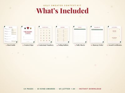 What's included: host guide, contest sign, numbers, ballots, tally sheets, runway order and certificates